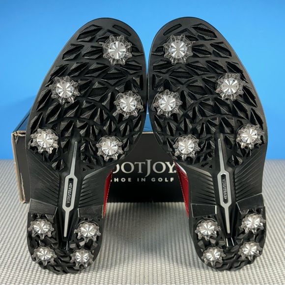 FootJoy DryJoys Premiere Series Wilcox Oxford Golf Shoes NEW Men red/white/navy - Picture 4 of 5